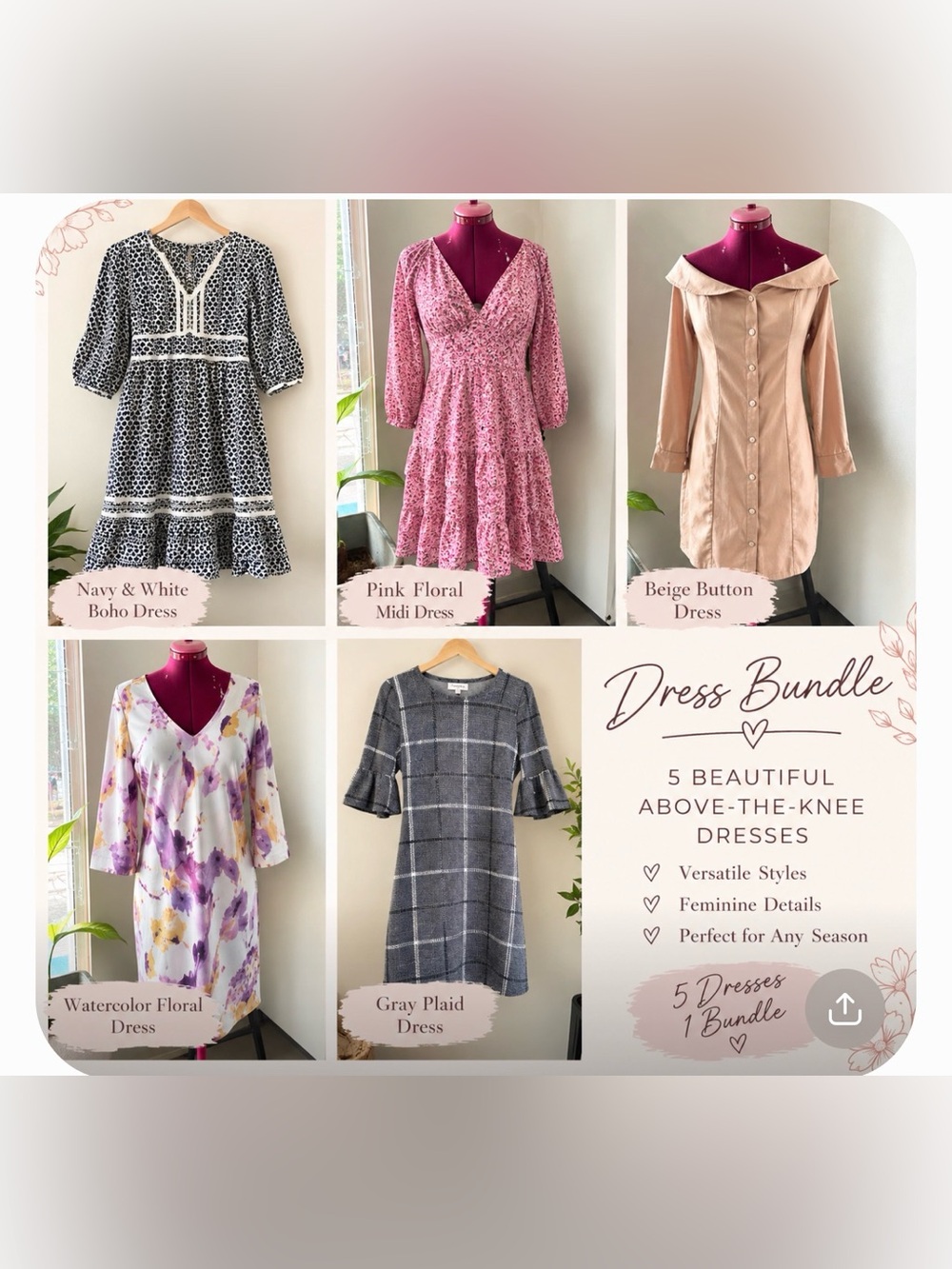 Bundle of Women’s Dresses for Fall School / Work